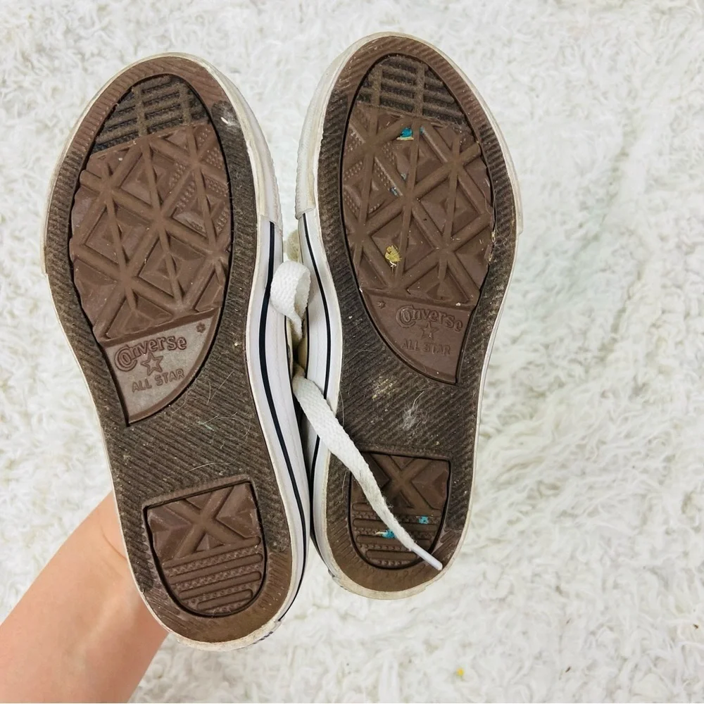 CONVERSE Kids High-Top Sneakers with embroidered Butterfly Design size 11